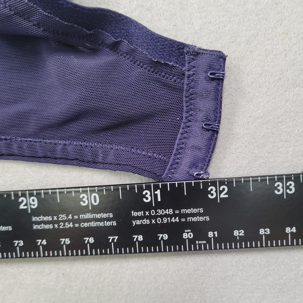 Soma Enticing Lift Balconet Bra 38DDD Navy Blue Lace Underwire 0918 - Picture 4 of 13